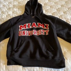 Miami University black hoodie
